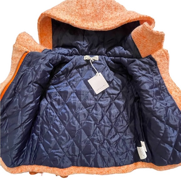 NWT Anais & I wool blend kids coat in coral size 18m - Picture 3 of 5